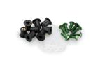 Kit Visserie Car&eacute;nage Puig En Aluminium Anodis&eacute; Bulles Vert BLISTER 6 VIS M5