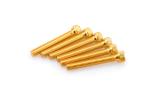 Kit Visserie Car&eacute;nage Puig En Aluminium Anodis&eacute; Jaune Blister 6 vis allen M8x55mm