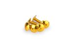 Kit Visserie Car&eacute;nage Puig En Aluminium Anodis&eacute; Jaune Blister 6 vis bomb&eacute; M6x15mm