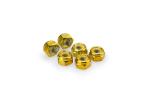 Kit Visserie Car&eacute;nage Puig En Aluminium Anodis&eacute; Jaune Blister 6 &eacute;crou M8