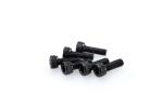 Kit Visserie Car&eacute;nage Puig En Aluminium Anodis&eacute; Noire Blister 6 vis allen M5x15mm