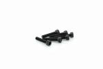 Kit Visserie Car&eacute;nage Puig En Aluminium Anodis&eacute; Noire Blister 6 vis allen M5x25mm