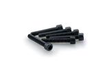 Kit Visserie Car&eacute;nage Puig En Aluminium Anodis&eacute; Noire Blister 6 vis allen M6x35mm