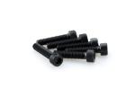 Kit Visserie Car&eacute;nage Puig En Aluminium Anodis&eacute; Noire Blister 6 vis allen M8x35mm