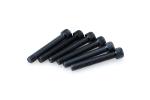 Kit Visserie Car&eacute;nage Puig En Aluminium Anodis&eacute; Noire Blister 6 vis allen M8x50mm