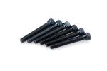Kit Visserie Car&eacute;nage Puig En Aluminium Anodis&eacute; Noire Blister 6 vis allen M8x55mm