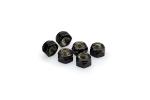 Kit Visserie Car&eacute;nage Puig En Aluminium Anodis&eacute; Noire Blister 6 &eacute;crou M8