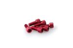 Kit Visserie Car&eacute;nage Puig En Aluminium Anodis&eacute; Rouge Blister 6 vis allen M6x15mm