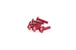 Kit Visserie Car&eacute;nage Puig En Aluminium Anodis&eacute; Rouge Blister 6 vis bomb&eacute; M5x20mm