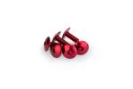Kit Visserie Car&eacute;nage Puig En Aluminium Anodis&eacute; Rouge Blister 6 vis bomb&eacute; M6x15mm