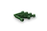 Kit Visserie Car&eacute;nage Puig En Aluminium Anodis&eacute; Vert Blister 6 vis allen M6x25mm