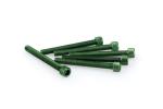 Kit Visserie Car&eacute;nage Puig En Aluminium Anodis&eacute; Vert Blister 6 vis allen M6x55mm