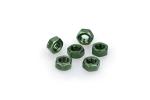 Kit Visserie Car&eacute;nage Puig En Aluminium Anodis&eacute; Vert Blister 6 &eacute;crou M6