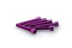 Kit Visserie Car&eacute;nage Puig En Aluminium Anodis&eacute; Violet Blister 6 vis allen M6x35mm