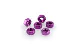 Kit Visserie Car&eacute;nage Puig En Aluminium Anodis&eacute; Violet Blister 6 &eacute;crou M6