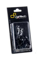 Kit Visserie Moto LighTech vis moteur noir alu - 9A4MNER