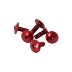Kit Visserie Moto P2R VIS TETE BOMBEE CARROSSERIE - CARENAGE CAPOTAGE DIAM 6x15 mm ROUGE