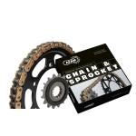 Kit chaine AFAM 525 Type Acier Premium avec pignon silencieux