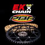 Kit chaine EK CHAIN EK/PBR 520MRD7 16/45 - couronne standard
