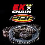 Kit chaine EK CHAIN EK/PBR 530ZVX3 17/39 - couronne standard