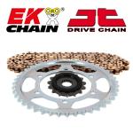 Kit chaine EK CHAIN JT 520SRX2 17/44 - 116 couronne standard