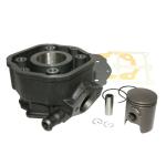 Kit cylindre-piston P2R CYLINDRE 50 A BOITE ADAPTABLE DERBI 50 SENDA 1996+2005, GPR-GILERA 50 SMT 2000+2005, RCR (MOTEUR DERBI EURO 2) -P2R FONTE AVEC P