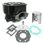 Kit cylindre-piston P2R CYLINDRE 50 A BOITE ADAPTABLE DERBI 50 SENDA 1996+2005, GPR-GILERA 50 SMT 2000+2005, RCR (MOTEUR DERBI EURO 2) -P2R FONTE PREMIU
