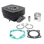 Kit cylindre-piston P2R CYLINDRE CYCLO ADAPTABLE PEUGEOT 103 MVL-SP, SPX-RCX, VOGUE AIR FONTE FIXATION BRIDE (AVEC JOINTS) -P2R-