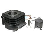 Kit cylindre-piston P2R CYLINDRE SCOOT ADAPTABLE MBK 50 BOOSTER, STUNT-YAMAHA 50 BWS, SLIDER -P2R FONTE AVEC PISTON GRAPHITE-