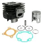 Kit cylindre-piston P2R CYLINDRE SCOOT ADAPTABLE MBK 50 OVETTO 2T, MACH G-YAMAHA 50 NEOS 2T, JOG-APRILIA 50 SR-MALAGUTI 50 F10 -P2R FONTE PREMIUM-