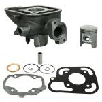 Kit cylindre-piston P2R CYLINDRE SCOOT ADAPTABLE PEUGEOT 50 LUDIX BLASTER, SPEEDFIGHT 3, JET FORCE -P2R FONTE AVEC PISTON GRAPHITE-
