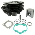 Kit cylindre-piston P2R CYLINDRE SCOOT ADAPTABLE PEUGEOT 50 TKR, TREKKER, SPEEDFIGHT AIR, VIVACITY, BUXY, SQUAB, ZENITH, ELYSEO, ELYSTAR -P2R FONTE PREM