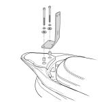 Kit de Fixation V0MP43RV pour Dosseret Shad Piaggio MP3 400