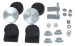 Kit de fixation Bagagerie Touratech 18 mm - Noir
