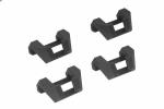 Kit de fixation Bagagerie Touratech Crochet couvercle valises x 4 Noir