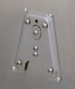 Kit de fixation Bagagerie Touratech Plaque base montage accessoires - Argent