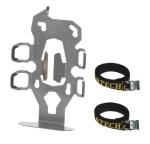 Kit de fixation Bagagerie Touratech Support bidon double sur ZEGA Pro 2 - Argent