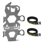 Kit de fixation Bagagerie Touratech Support jerrican 2 litres ZEGA Pro 2 - Argent