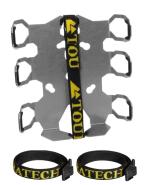 Kit de fixation Bagagerie Touratech double gourdes sur ZEGA Mundo Pro - Argent