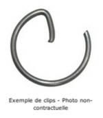 Kit piston Tecnium Clips de &Oslash;10mm (par 10)