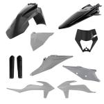 Kit plastiques Acerbis FULL KIT noir/gris