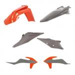 Kit plastiques Acerbis couleur gris/orange