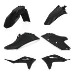 Kit plastiques Acerbis couleur noir m&eacute;tallique