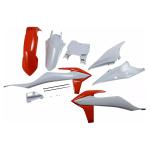 Kit plastiques CYCRA Replica Blanc/Rouge