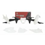 Kit plastiques R-tech 6 p Blanc Noir