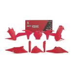 Kit plastiques R-tech 7 p rouge fluo