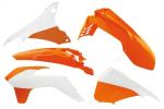 Kit plastiques Racetech couleur origine (15-16) orange/blanc