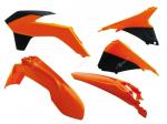 Kit plastiques Racetech couleur origine (2014) orange/noir