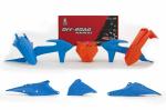 Kit plastiques Racetech vintage bleu/orange
