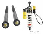 Kit suspension Touratech Amortisseur EXTREME 2 + cartouche EXTREME (+25 mm) - Noir - Jaune